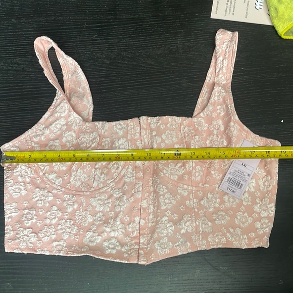 NWT Women’s Floral Corset Tank Top in Light Pink - Wild Fable - Picture 9 of 9